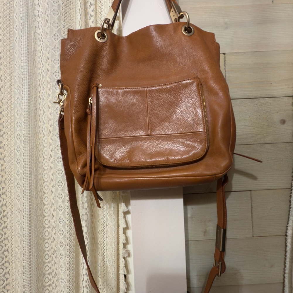 Foley + Corinna Brown Leather Shoulder Bag